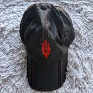 FP movement packable Hat Red Black Fold Baseball NWOT FREE PEOPLE